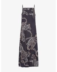 Desmond & Dempsey - Square-Neck Cotton Night Dress - Lyst
