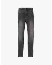 Arne - Brand-Patch Slim-Leg Slim-Fit Stretch-Denim Jeans - Lyst