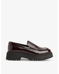 Whistles - Aerton Platform Patent-leather Loafers - Lyst