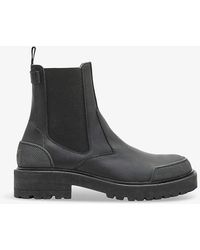 AllSaints - Matrix Leather Chelsea Boots - Lyst