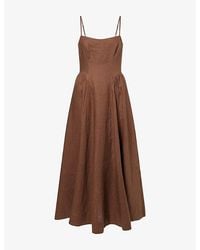 Reformation - Neri Low-Back Linen Maxi Dress - Lyst