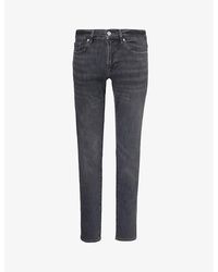 FRAME - L'homme Slim Mid-rise Recycled Cotton And Polyester-blend Denim Jeans - Lyst