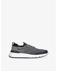Brunello Cucinelli - Sportiv Knitted Trainers - Lyst