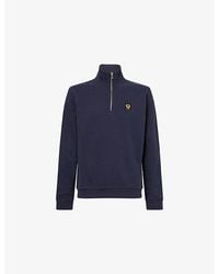 Belstaff - Quarter-Zip High-Neck Cotton-Jersey Sweatshirt - Lyst