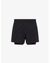 GYMSHARK - Logo-Print 2-In-1 Woven Running Shorts - Lyst
