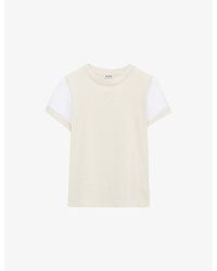 Loewe - Colour-Block Slim-Fit Stretch Cotton-Blend T-Shirt - Lyst