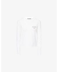 Acne Studios - Etza 1996 Logo Cotton-Blend T-Shirt - Lyst