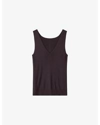 JOSEPH - Tell Silk Knit Vest Top - Lyst