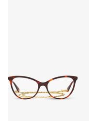 Gucci - gg1079o Cat Eye-frame Acetate Optical Glasses - Lyst