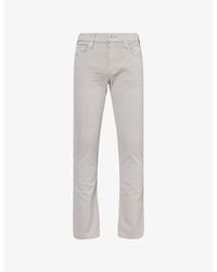 PAIGE - Transcend Federal Slim Straight-Leg Stretch-Denim Jeans - Lyst