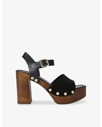 Carvela Kurt Geiger - Festa Heeled Suede Sandals - Lyst