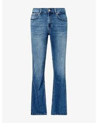 7 For All Mankind - Austyn Straight-Leg Denim Jeans - Lyst