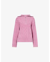 Varley - Didi Cable Knitted Jumper - Lyst
