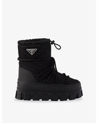 Prada - Re-Nylon Gabardine Après-Ski Boots - Lyst