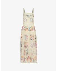 Zimmermann - Halliday Floral-print Cotton Maxi Dress - Lyst