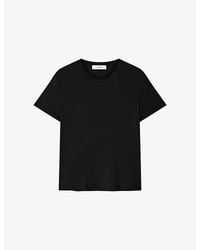JOSEPH - Livia Short-Sleeved Cotton-Jersey T-Shirt - Lyst