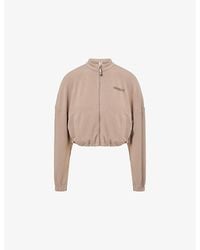GYMSHARK - Waffle Midi Zip-Up Jersey Jacket - Lyst