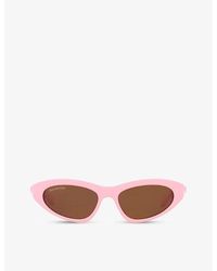 Balenciaga - Bb0207s Cat-eye Frame Acetate Sunglasses - Lyst