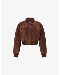 Arma - Elettra Cropped Suede Jacket - Lyst