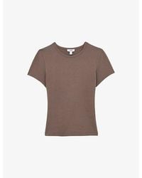 Reiss - Jolie Slim-Fit Cotton-Jersey T-Shirt - Lyst
