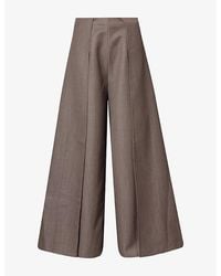 Ruohan - Morea Wide-Leg Wool Trousers - Lyst