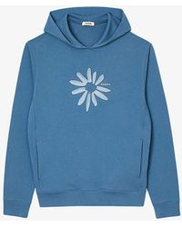 Sandro - Flower-embossed Regular-fit Cotton Hoody - Lyst