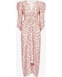 Isabel Marant - Albini Graphic-pattern Crepe Maxi Dress - Lyst