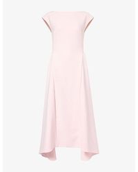 Huishan Zhang - Aimee Floral Cotton-Blend Midi Dress - Lyst
