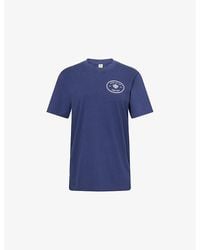 Sporty & Rich - Eden Kennedy Crest Logo-Print Cotton T-Shirt - Lyst