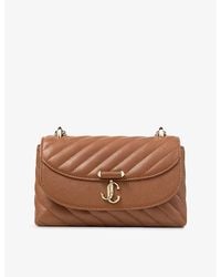 Jimmy Choo - Curve Small Quilted Biker Leather Crossbody Bag - Lyst