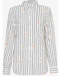 Rails - Kathryn Graphic-print Striped Rayon Shirt - Lyst
