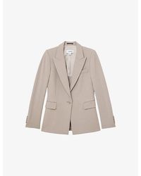 Reiss - Gabi Single-Breasted Stretch-Woven Blazer - Lyst