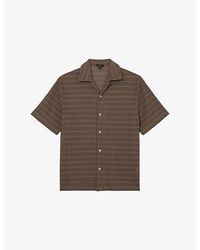Reiss - Sid Short-Sleeved Crochet Shirt - Lyst