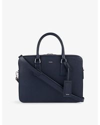 Sandro - Grained Large Leather Briefcase - Lyst