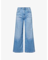 Citizens of Humanity - Lyra Wide-Leg Cropped Denim Jeans - Lyst