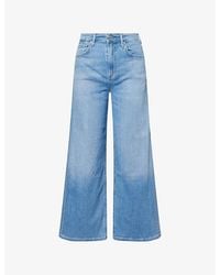 Citizens of Humanity - Lyra Wide-Leg Cropped Denim Jeans - Lyst