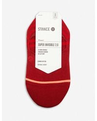 Stance Super Invisible 2.0 Combed Cotton Socks - Red
