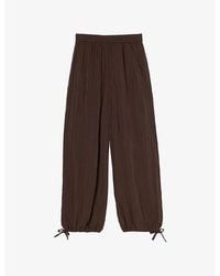 Whistles - Balloon-Leg Tie-Hem Woven Trousers - Lyst