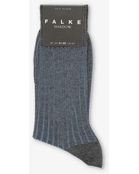 FALKE - Shadow Logo-print Cotton-blend Knitted Socks - Lyst