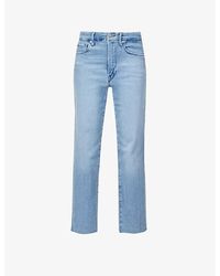 GOOD AMERICAN - Good Straight Straight-leg High-rise Stretch-denim Jeans - Lyst