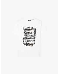 The Kooples - Sleeveless Graphic-Print Cotton T-Shirt - Lyst