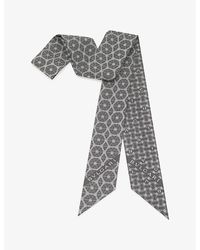 BVLGARI - Echi Di Roma Shelley Printed Silk-Twill Scarf - Lyst