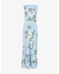 Reformation - Prescott Floral Crepe Maxi Dress - Lyst