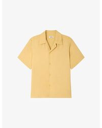 Sandro - Shark-Collar Relaxed-Fit Woven Shirt - Lyst