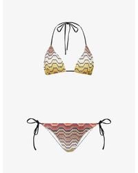 Missoni - Zig-Zag Pattern Bikini Set - Lyst