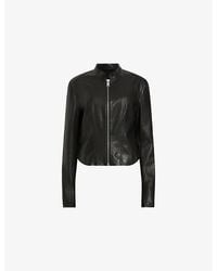 AllSaints - Sadler Slim-Fit Leather Jacket - Lyst