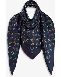 Louis Vuitton #MONOGRAM denim shawl  Ways to wear a scarf, Scarf outfit,  Lv scarf