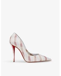 Christian Louboutin - Miss Z 100 Leather Heeled Courts - Lyst