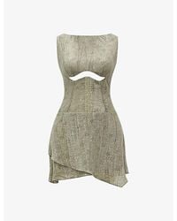 Mistress Rocks - Cut-Out Slim-Fit Stretch-Jersey Mini Dress - Lyst