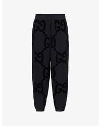 Gucci - Monogram-pattern Relaxed-fit Cotton-jersey jogging Bottoms X - Lyst